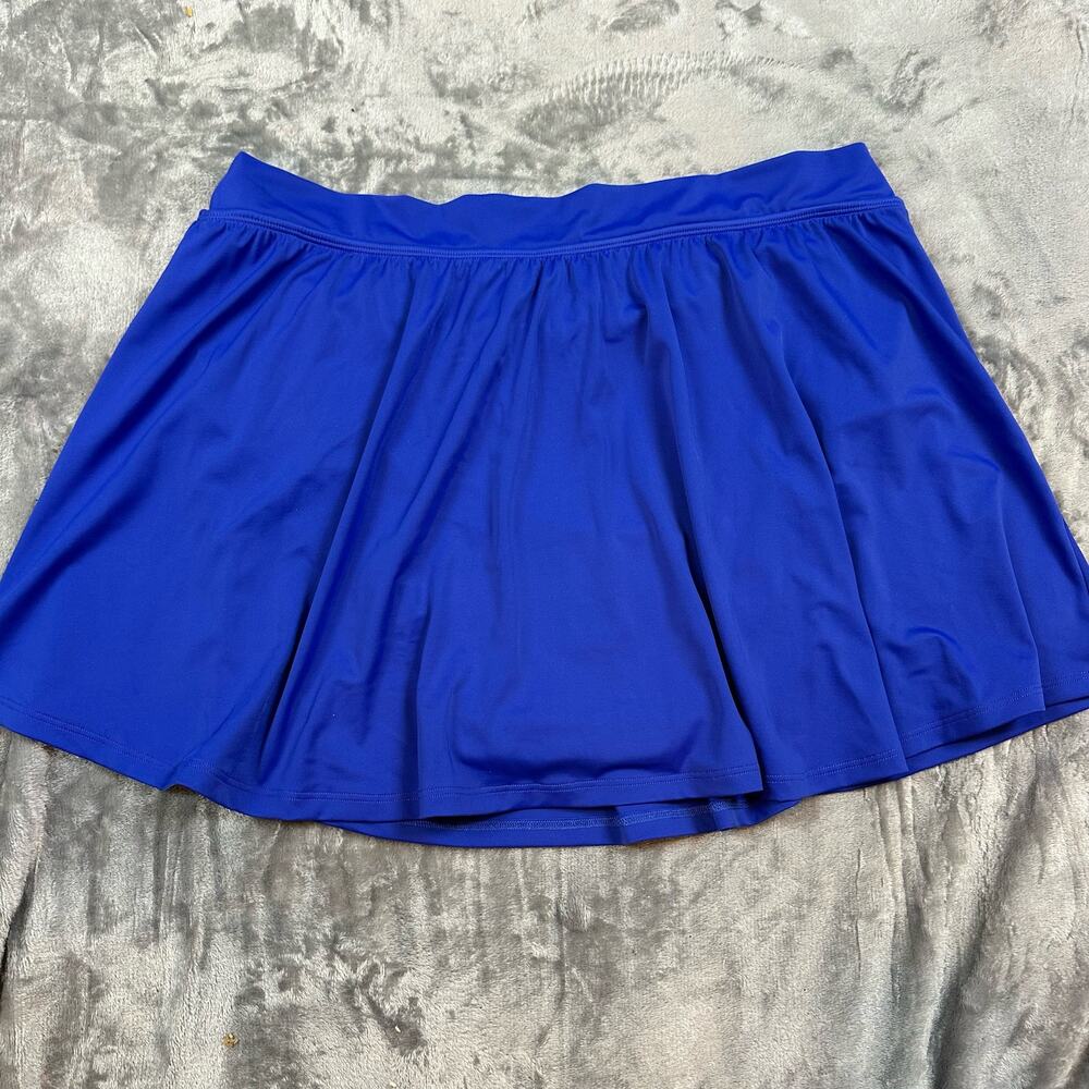 LL Bean Royal Blue Swim Skirt Swimskirt Skirted Bottoms Women's 18 18W - Picture 2 of 8